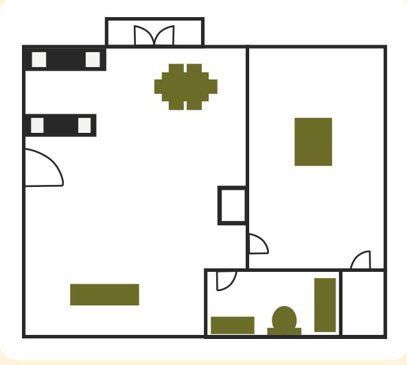 1 Bd / 1 Bth 640 Sq Ft