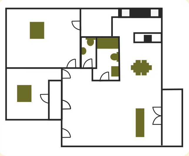 2 Bd / 1.5 Bth 902 Sq Ft