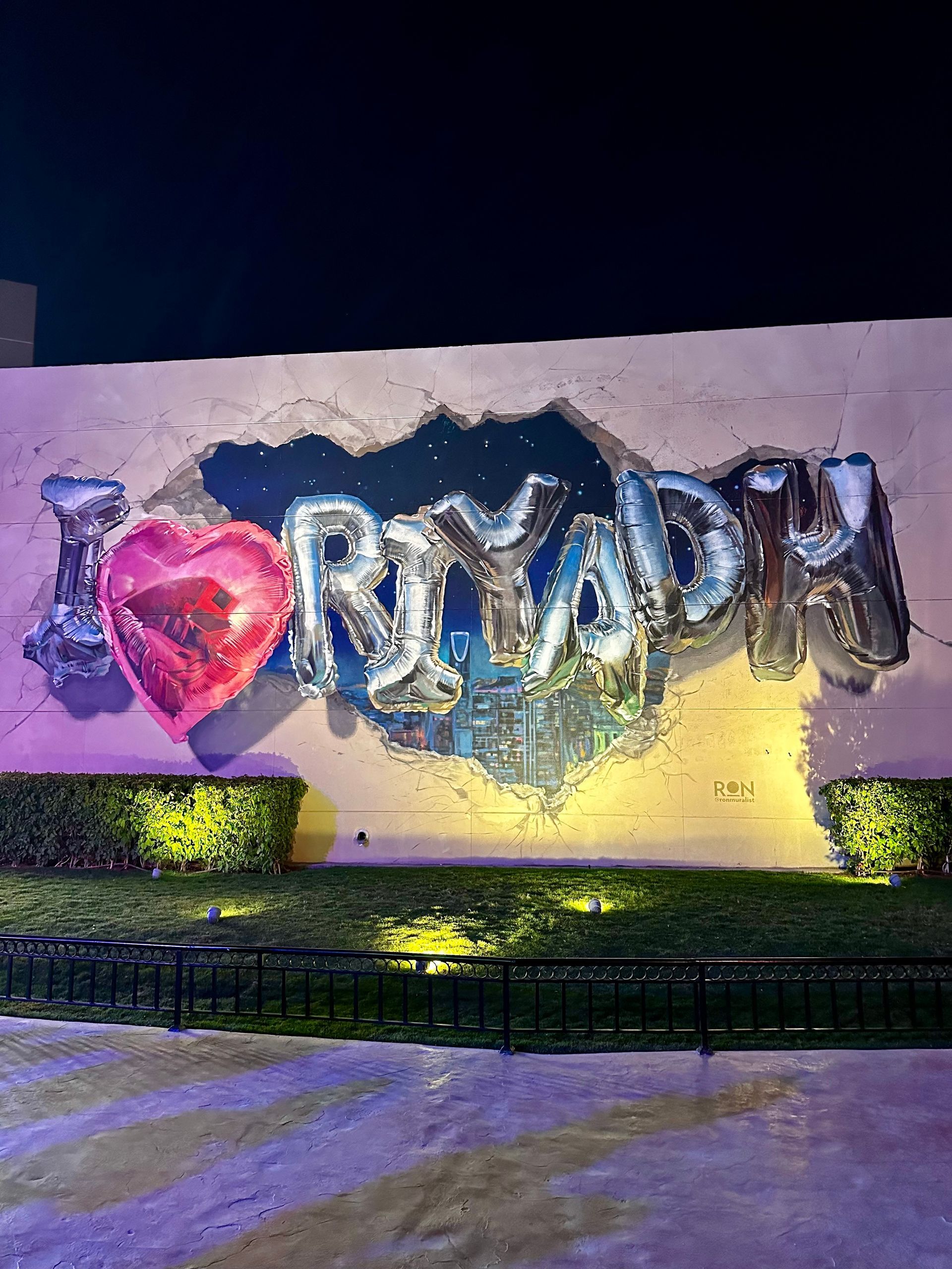 I love Riyadh Mural Saudi Arabia OOH Advertising
