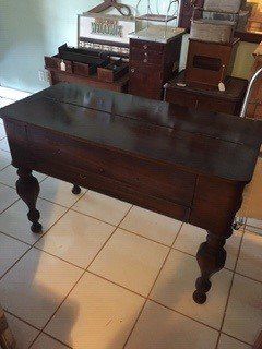 Mahogany Spinnet Desk - closed