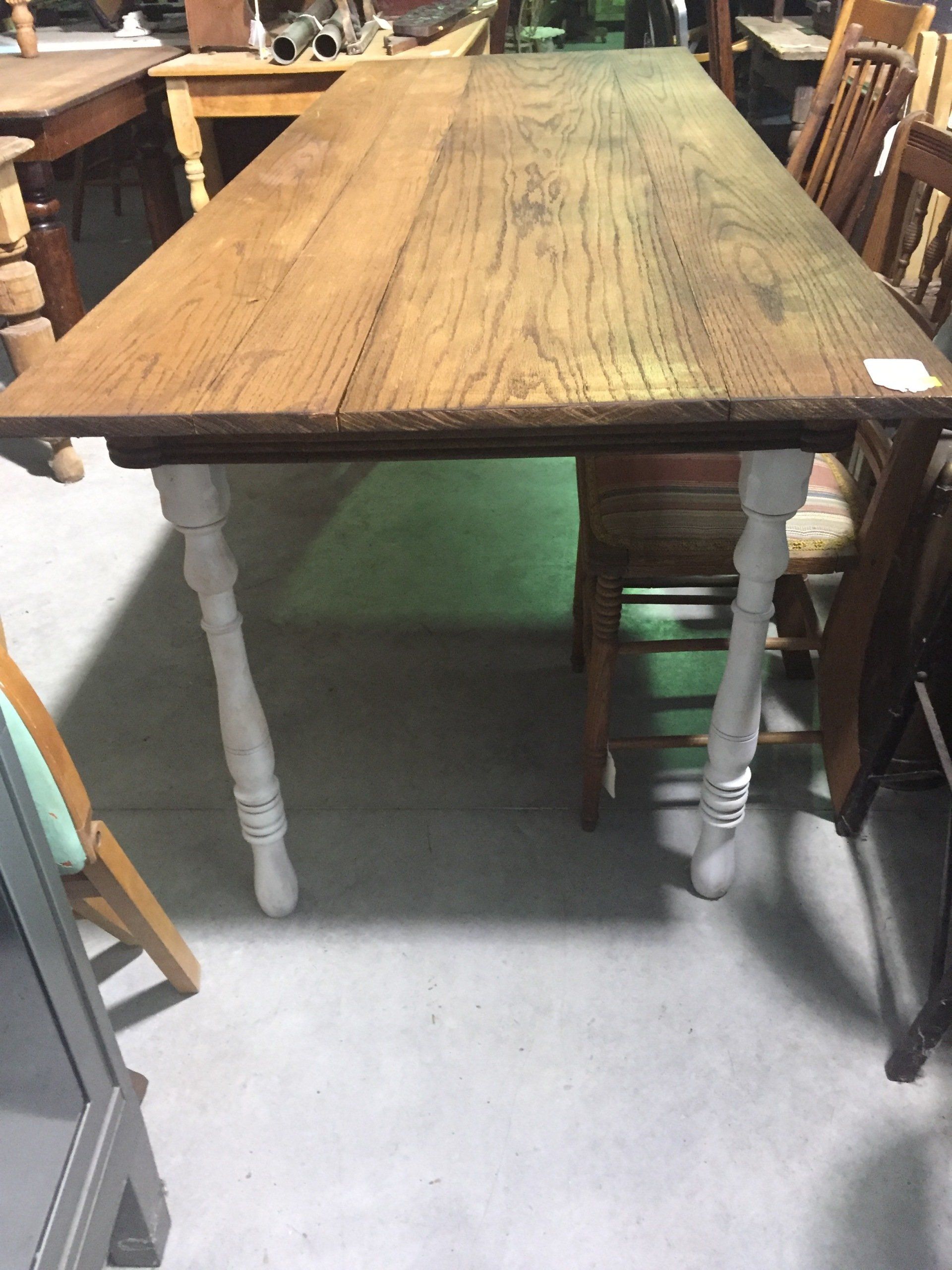 7 ft Oak Harvest Table