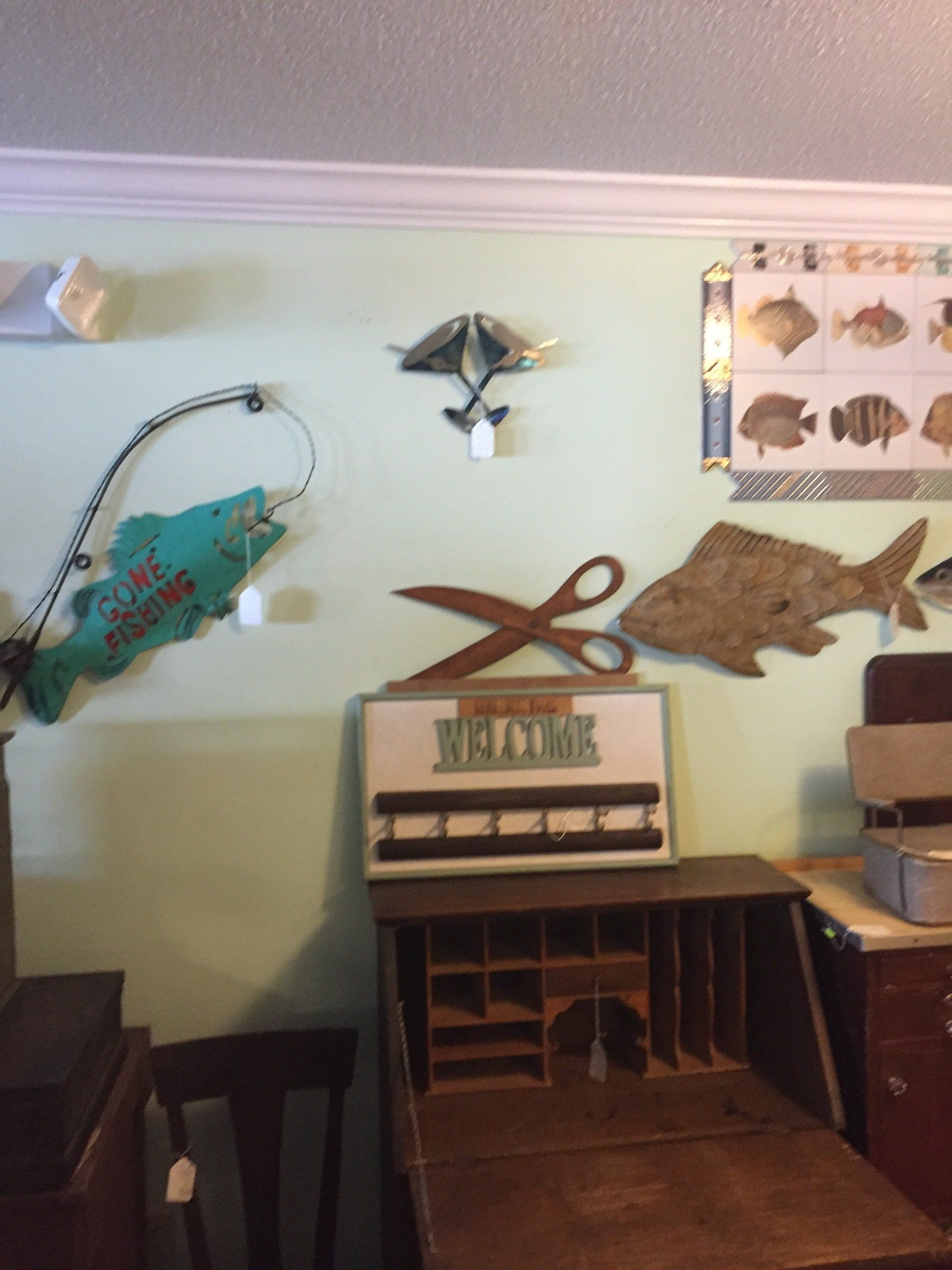 Gone Fishing, Barber Welcome Sign & Wall Decor