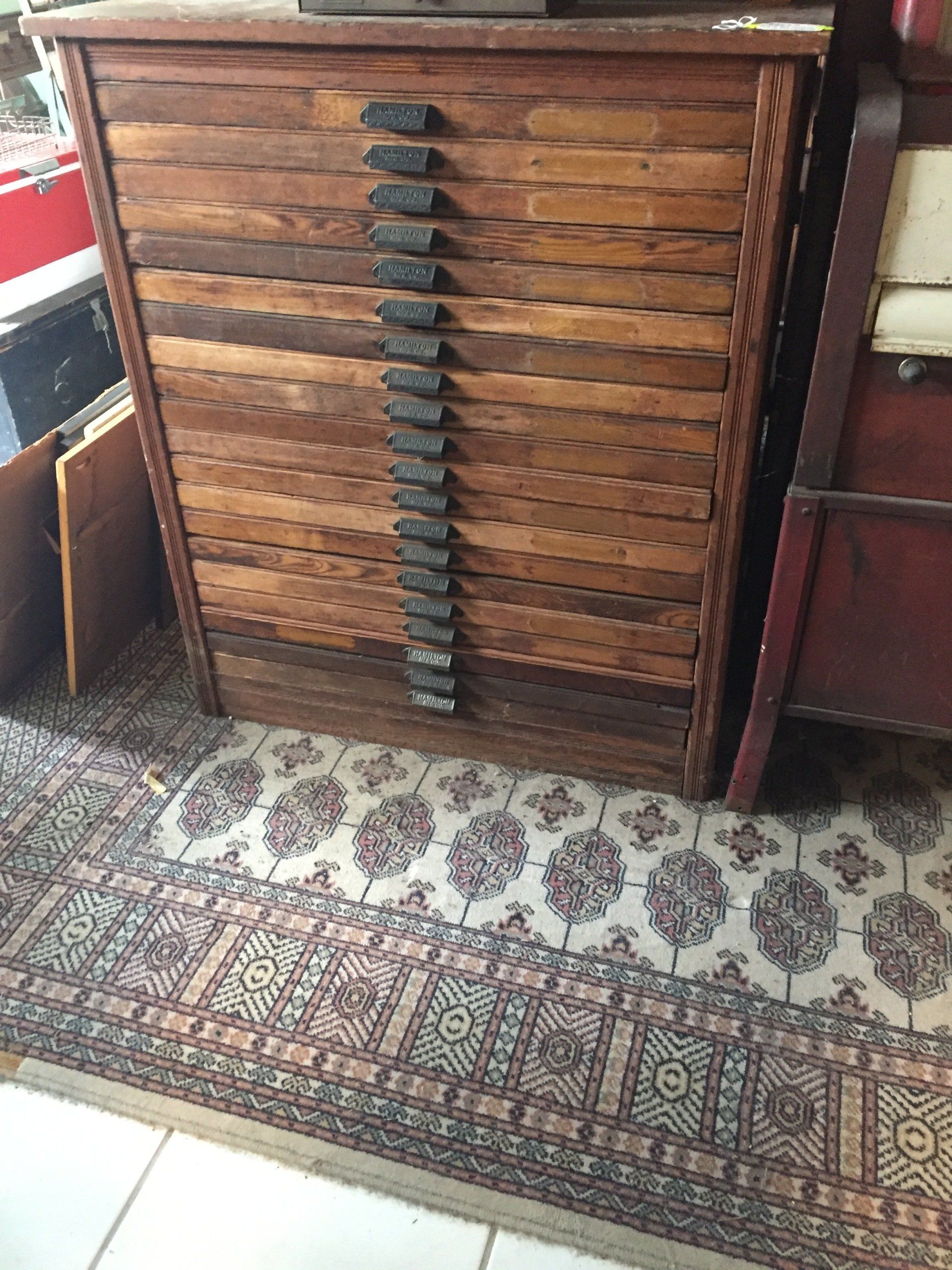 20 Drawer Hamilton Print-type Cabinet