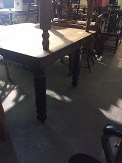 Oak Farm Table with Huge Legs