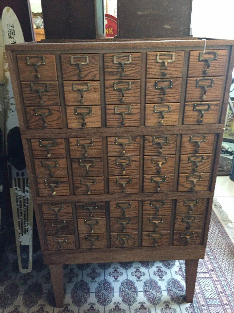 45-Drawer Library File Cabinet