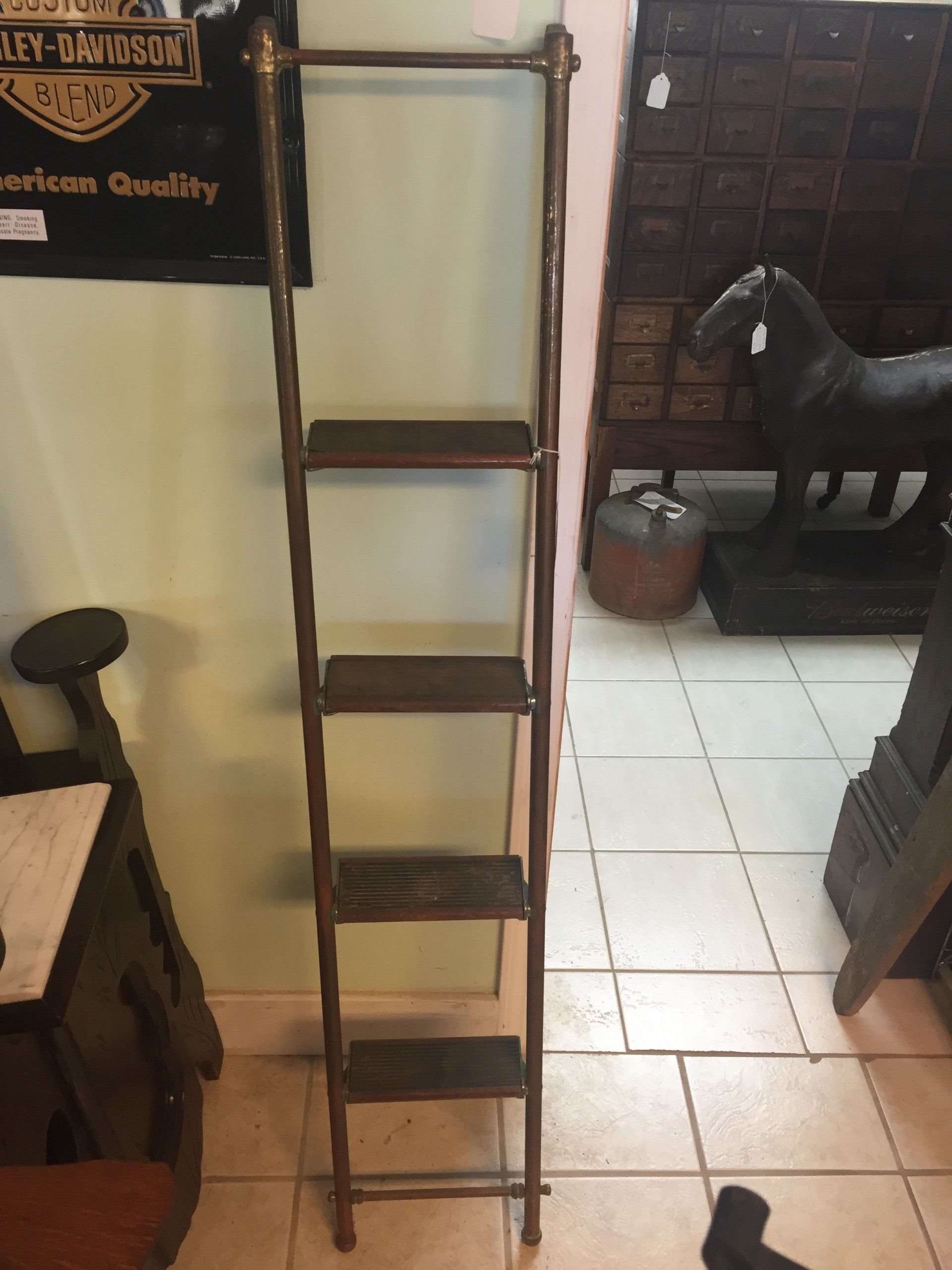 Authentic Brass Railroad Top Bunk Ladder