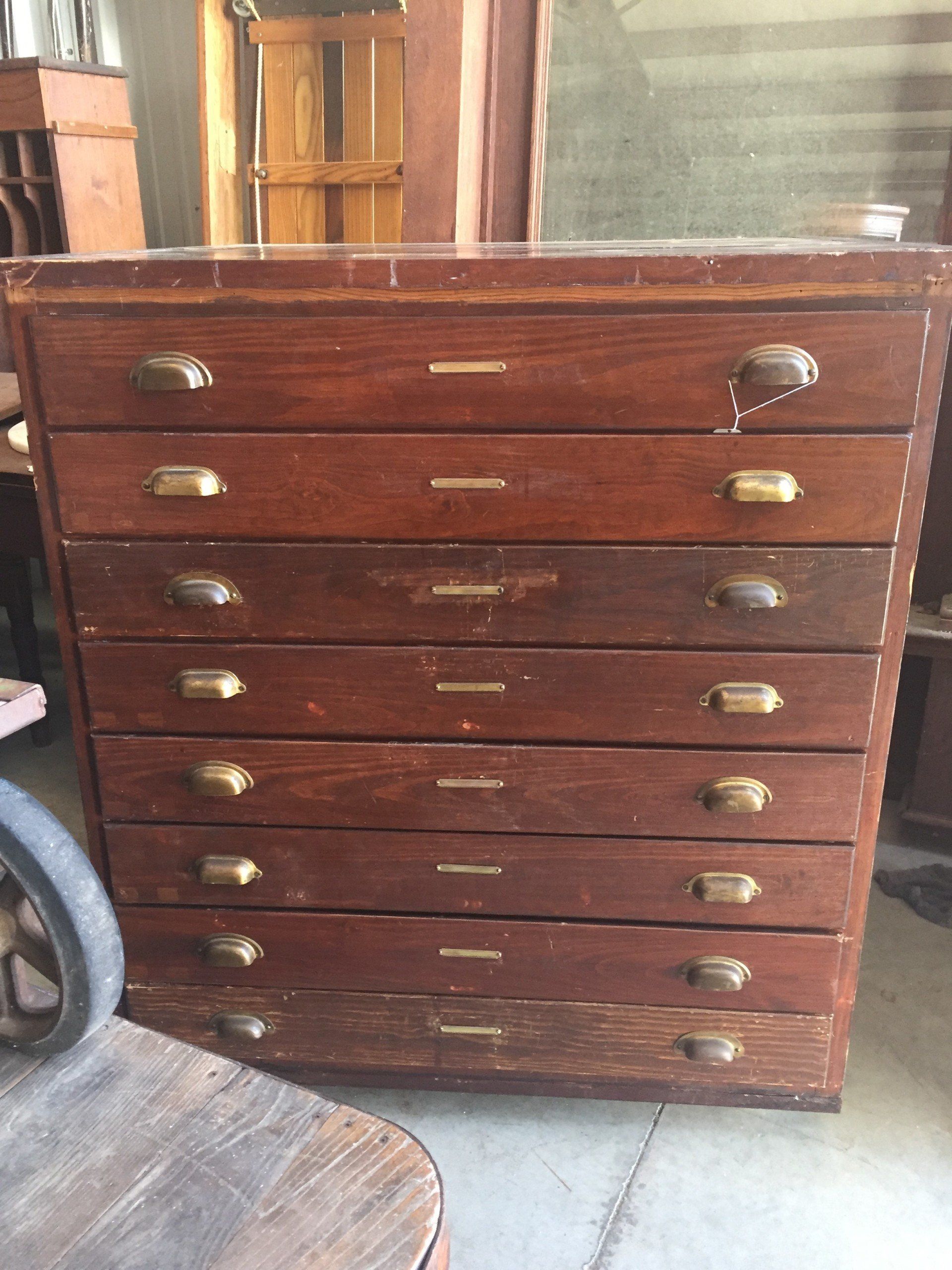 8 Drawer Map Chest - Came out of Jefferson County AL Court House