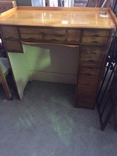 14-Drawer Maple Watch Repair Desk