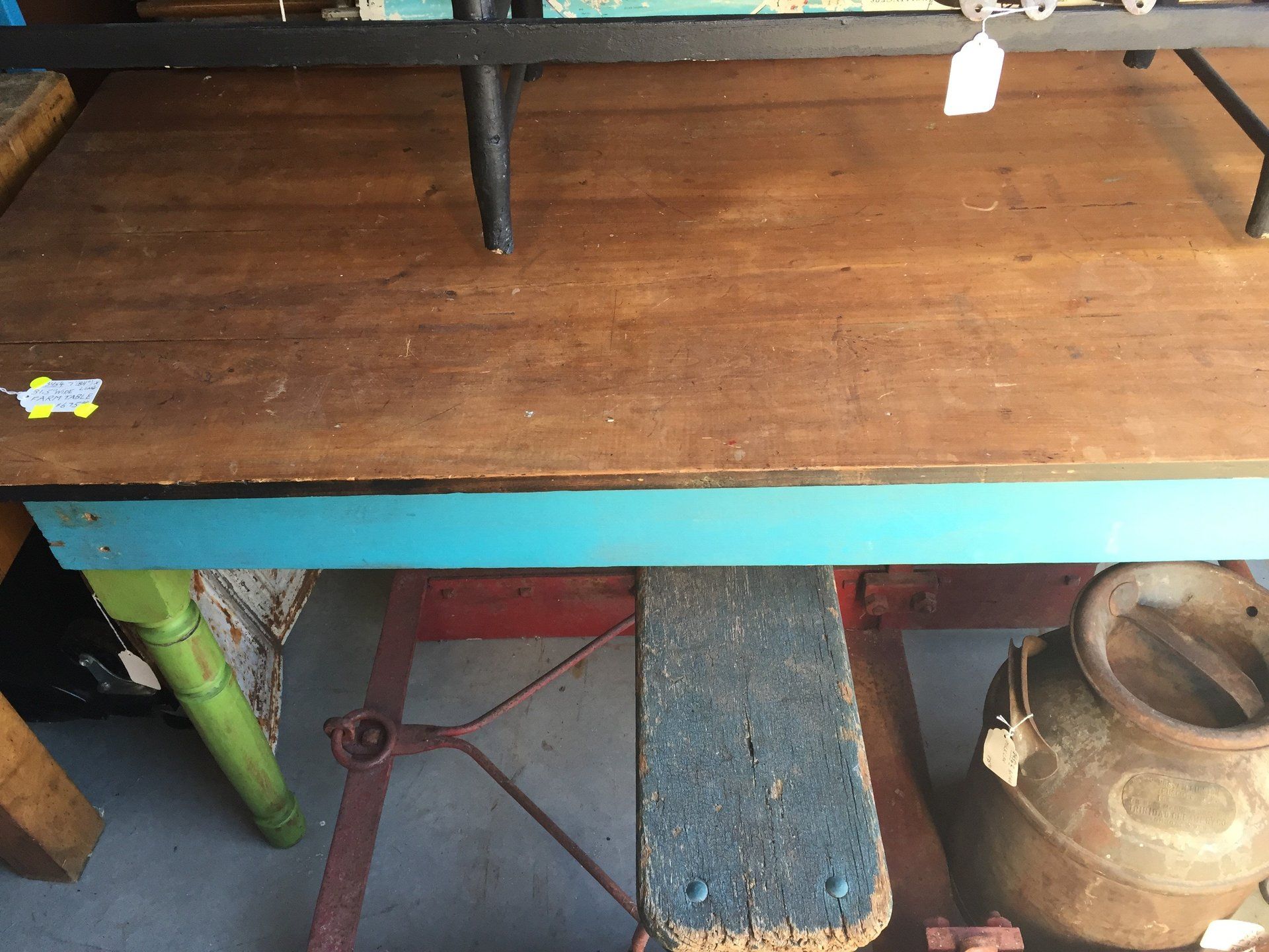 7' ft Farm Table - Turned Legs
