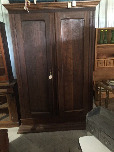 Mahogany Break-Down Linen Cabinet