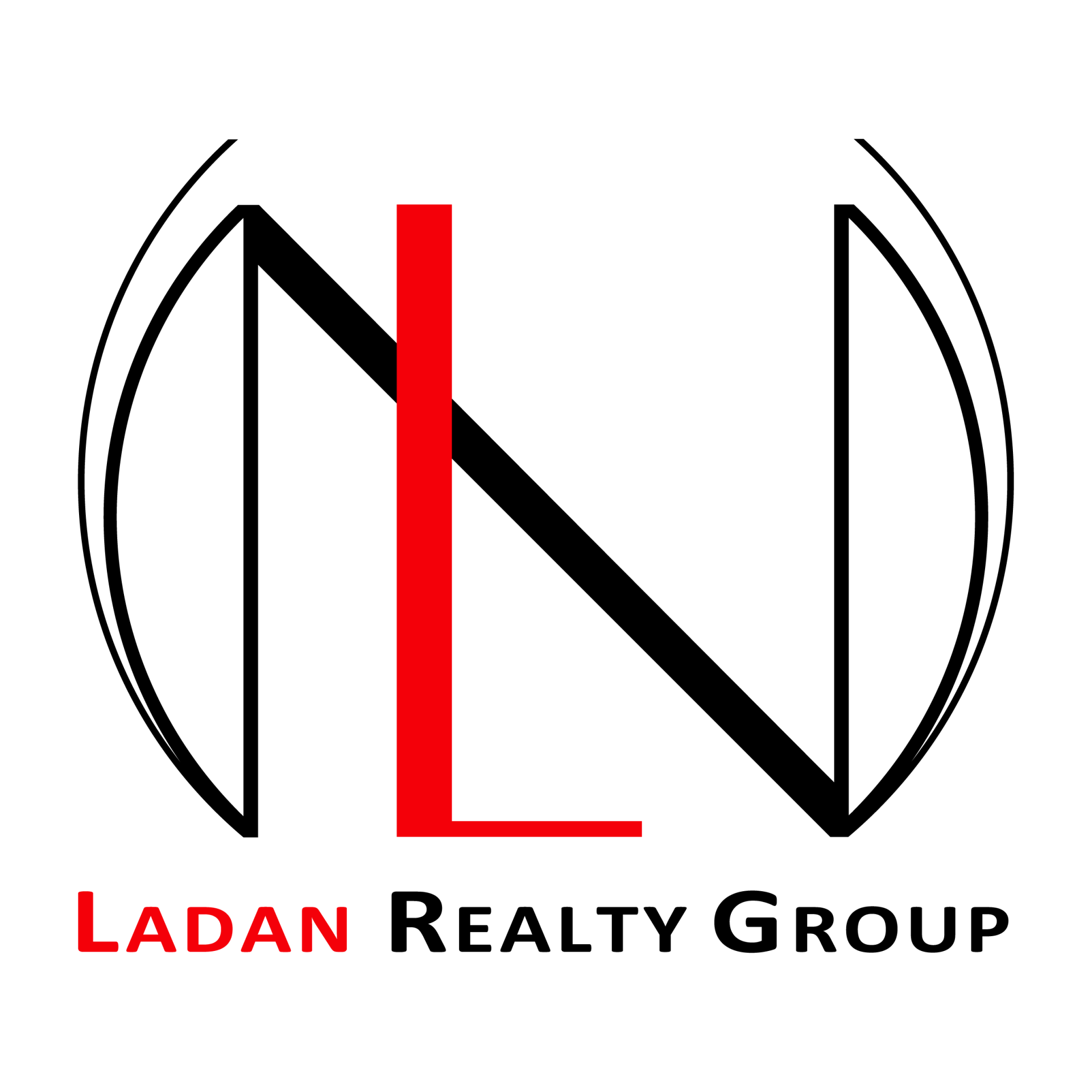 A logo for a real estate company called ladan realty group