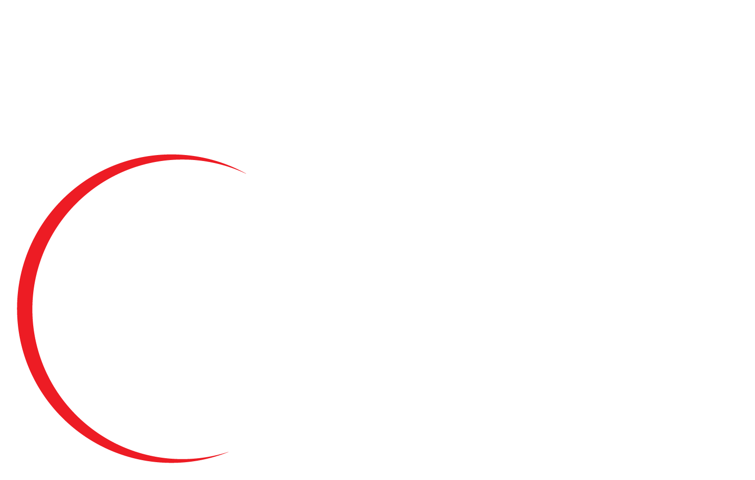 A red circle is on a white background.