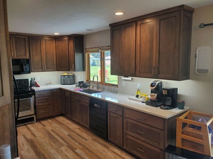 White and Brown Kitchen — Onalaska, WI — Noble Custom Woodshop LLC