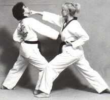 Taekwondo masters demonstrating moves - Virginia Beach, VA - U.S. Tae Kwon Do Center
