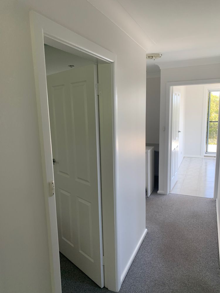 White Bedroom Door — House Painting in Forster