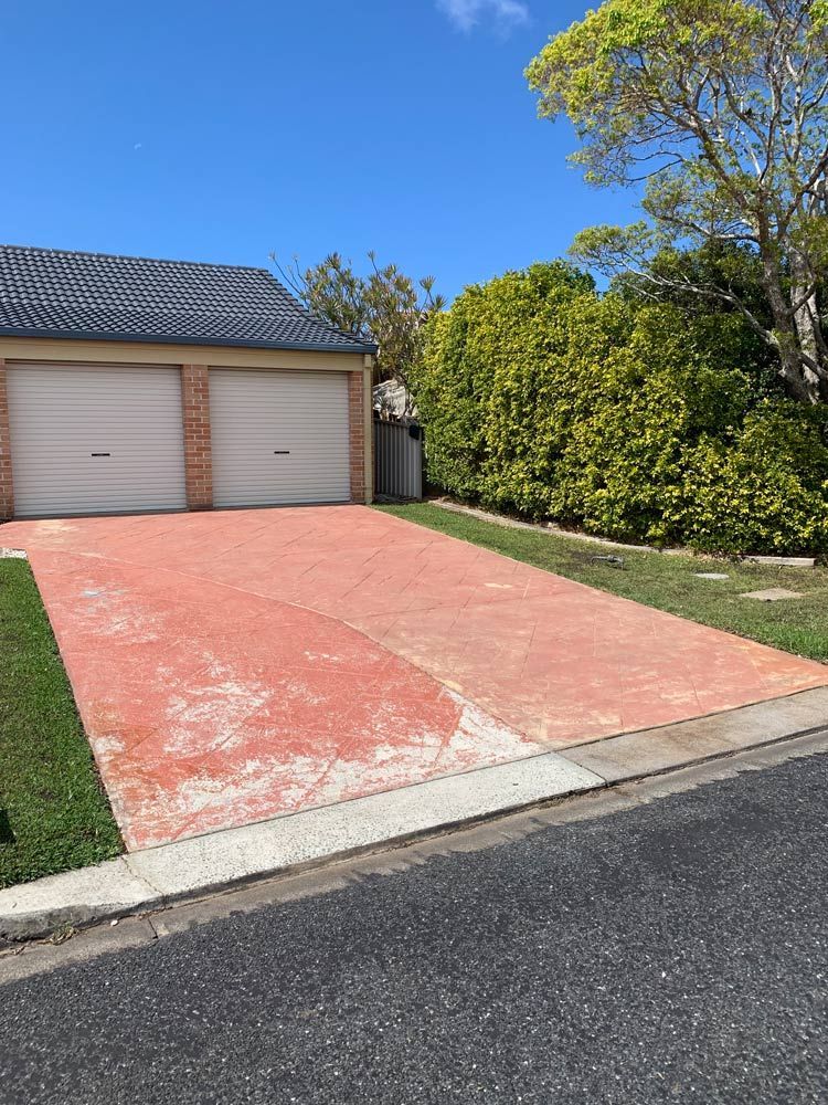 Driveway with Faded Paint — Painting in Forster