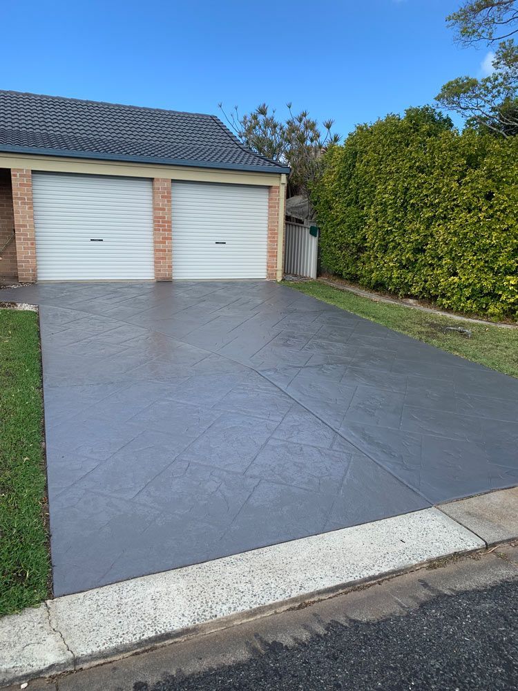Pathway to Garage — Painting in Forster