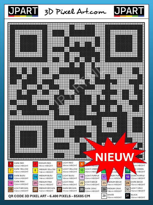 Een kruissteekpatroon van het gezicht van een man