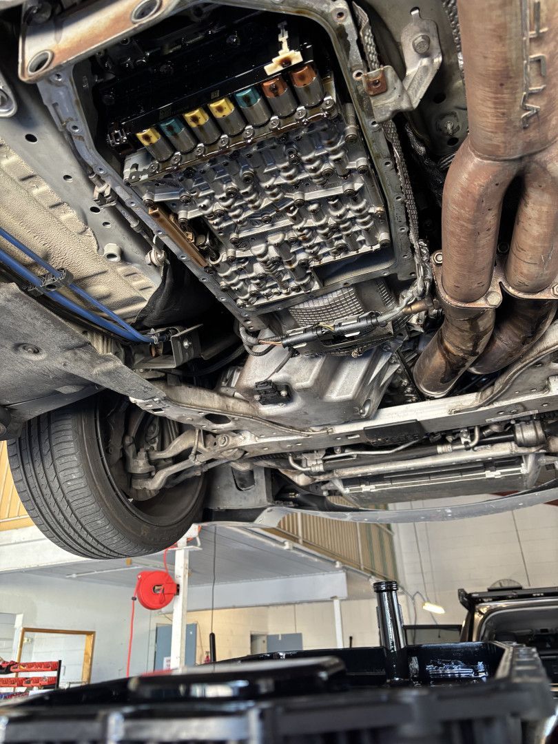 Car Underbody On Hoist — Triple C Workshop in Springwood, QLD
