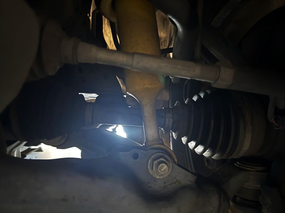 Under-Vehicle View of A Car's Suspension — Triple C Workshop in Springwood, QLD