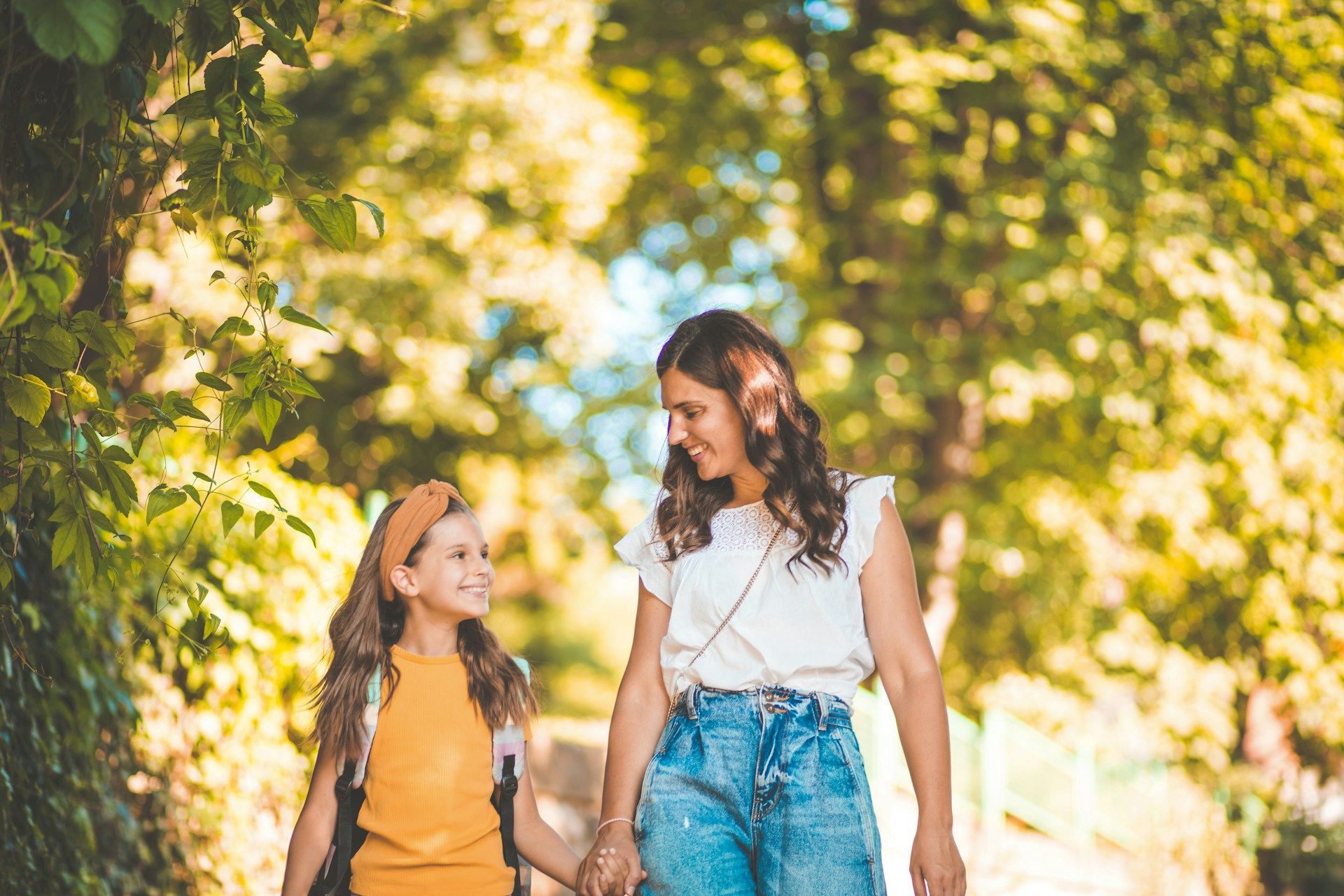 Skyscrapers and palm trees in Miami, Florida, on a sunny day.