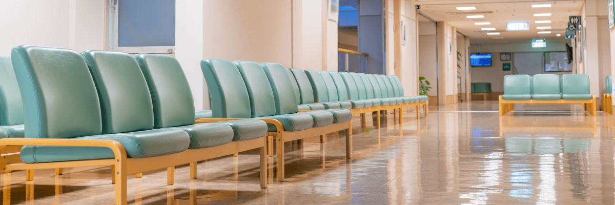 Waiting room with many chairs 