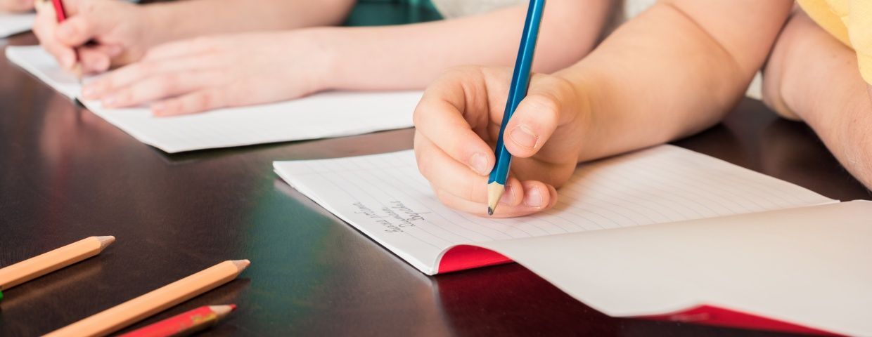 students at desk