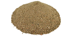 a pile of concrete sand is sitting on a white surface .