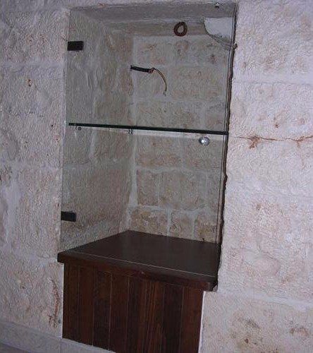 Antina in cristallo trasparente