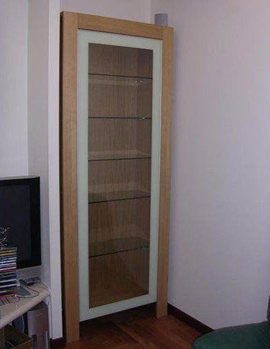 Anta in vetro con cornice retrolaccata