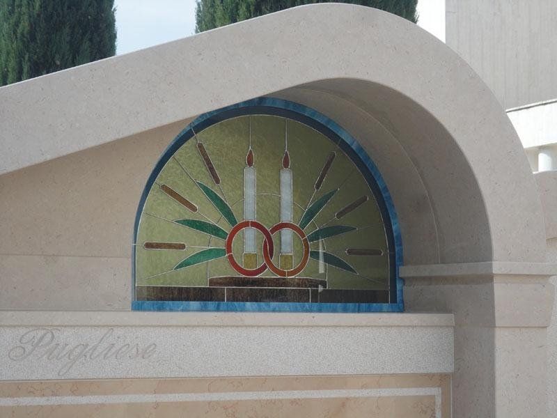 Vetrata Tiffany sagomata