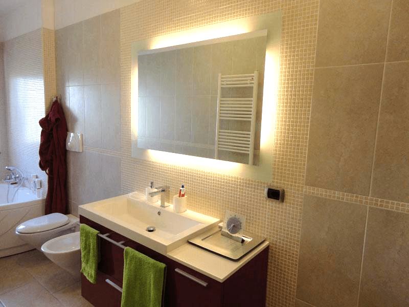 Specchio planare retroilluminato