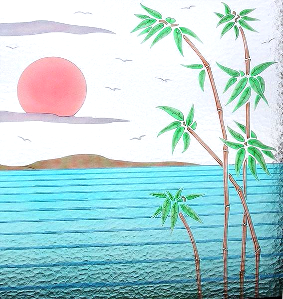 Decoro inciso e colorato