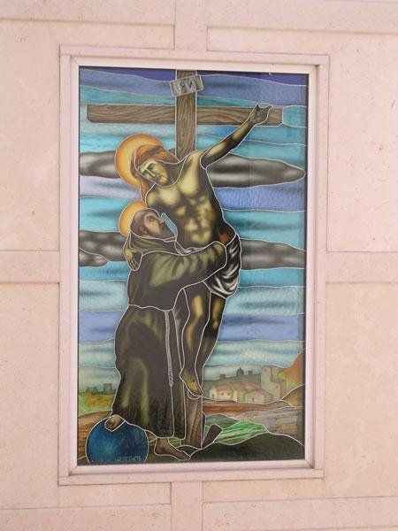 Vetrata Tiffany con smalti a gran fuoco