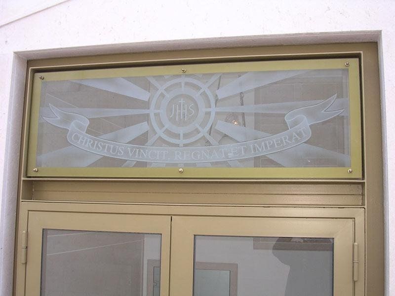 Sopralluce smerigliato con sfumature