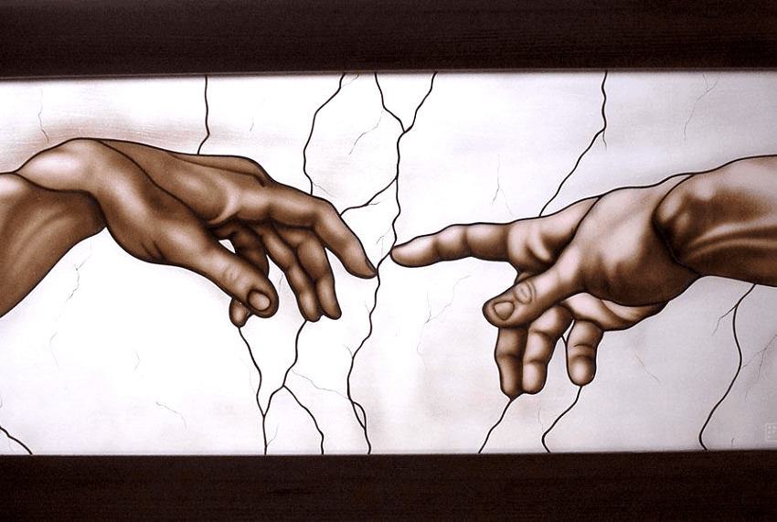 Vetrata Tiffany decorata