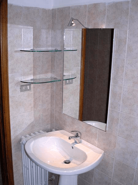 Specchio con faretto