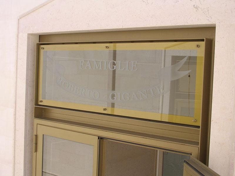 Sopralluce smerigliato con sfumature