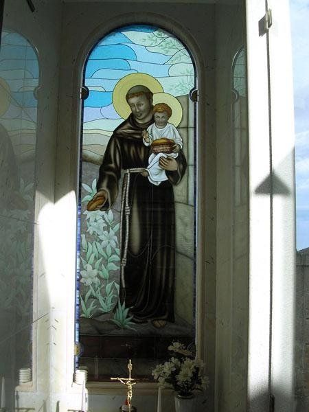 Vetrata Tiffany con smalti a gran fuoco