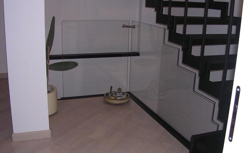 Parapetto in cristallo di sicurezza