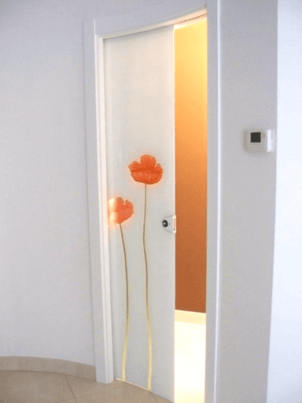 porta curva decorata