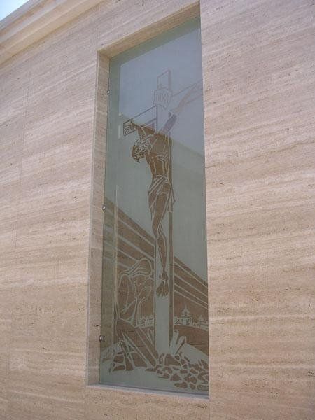 Soggetto sacro smerigliato