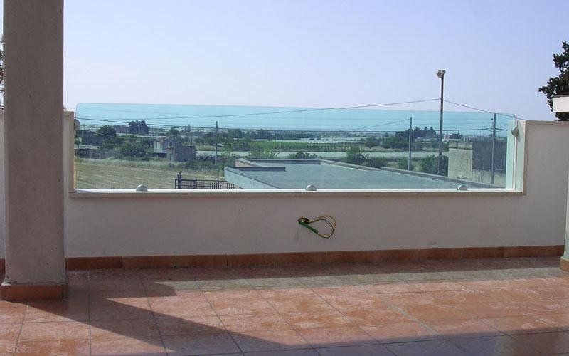 Parapetto esterno colorato