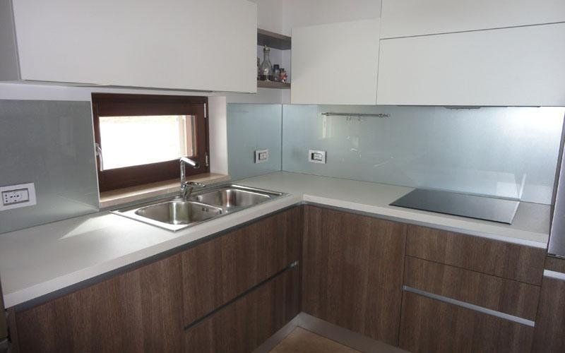 Paraschizzi in vetro retrolaccato argento