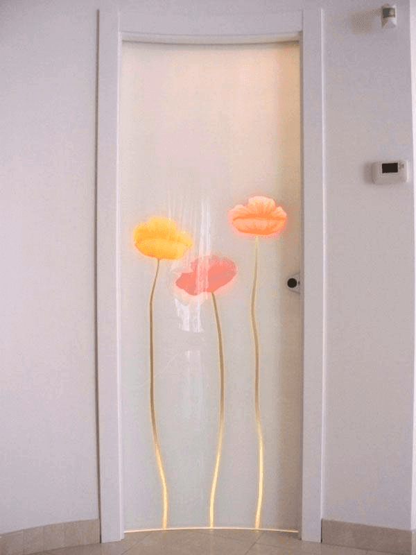 porta curva decorata