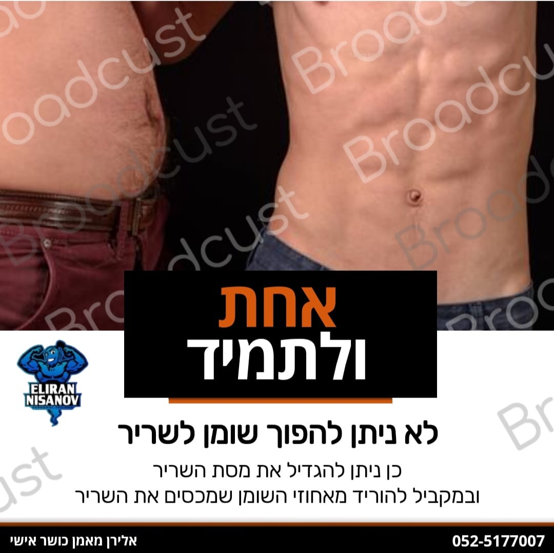 אלירן ניסנוב  מאמן כושר אישי וקבוצתי 