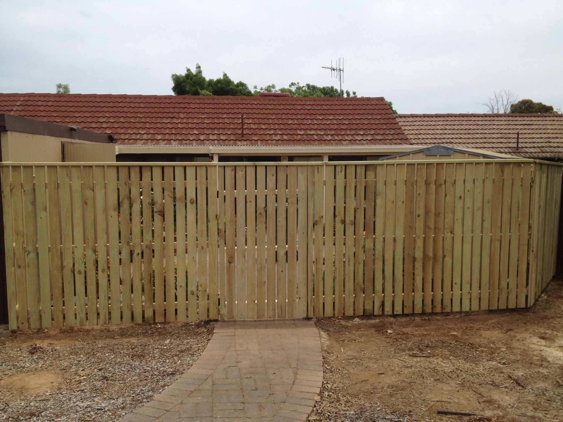 Wooden Fence Newly Installed  — Capital Fencing in Charnwood, ACT