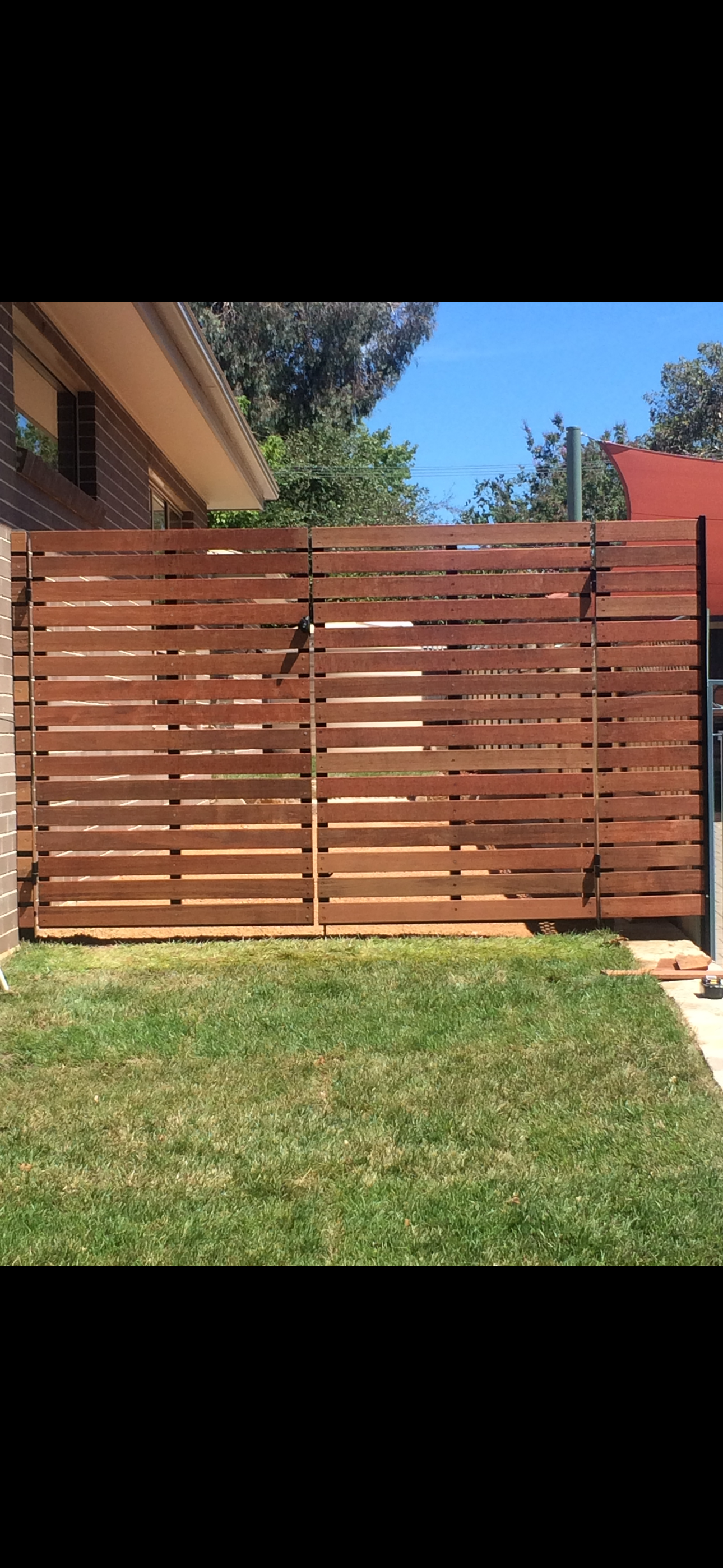 Slat Fencing  — Capital Fencing in Charnwood, ACT