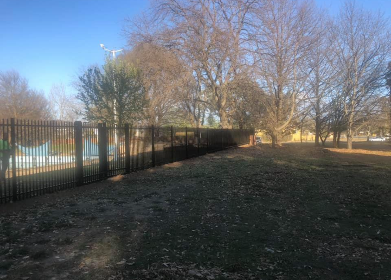 Security Fencing in a Park — Capital Fencing in Charnwood, ACT