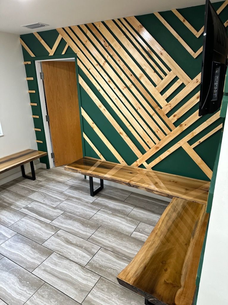 Accent wall at Corbett Prep School